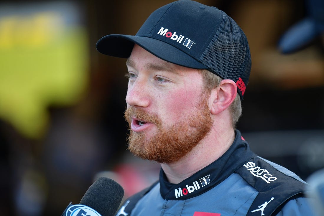 Mar 8, 2024; Avondale, Arizona, USA; NASCAR Cup Series driver Tyler Reddick (45) during Cup Series practice at Phoenix Raceway. Mandatory Credit: Gary A. Vasquez-USA TODAY Sports