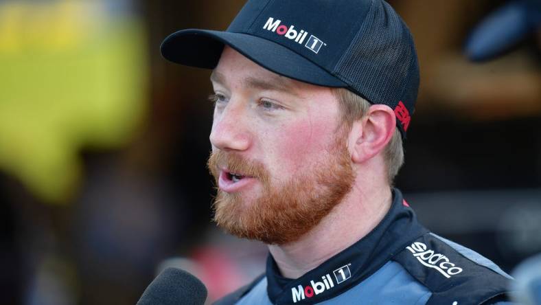 Mar 8, 2024; Avondale, Arizona, USA; NASCAR Cup Series driver Tyler Reddick (45) during Cup Series practice at Phoenix Raceway. Mandatory Credit: Gary A. Vasquez-USA TODAY Sports