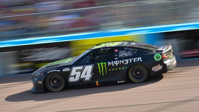 Mar 10, 2024; Avondale, Arizona, USA; NASCAR Cup Series driver Ty Gibbs (54) during the Shriners Childrens 500 at Phoenix Raceway. Mandatory Credit: Gary A. Vasquez-USA TODAY Sports