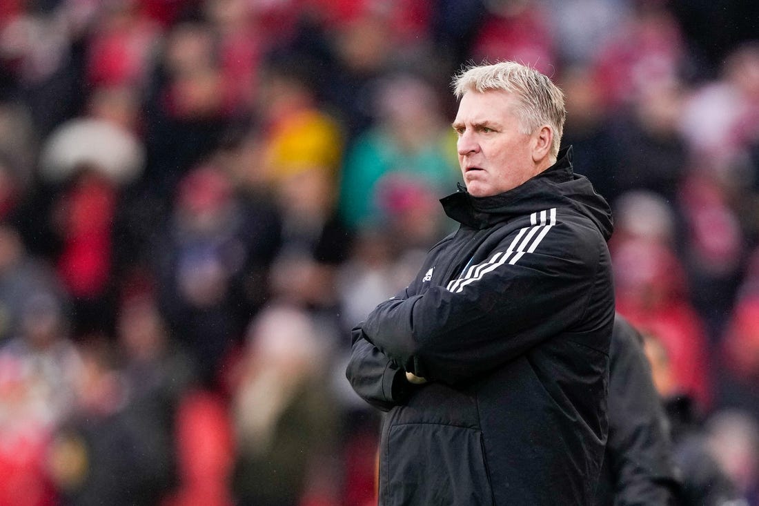 Mar 9, 2024; Toronto, Ontario, CAN; Charlotte FC head coach Dean Smith looks on against Toronto FC at BMO Field. Mandatory Credit: Kevin Sousa-USA TODAY Sports