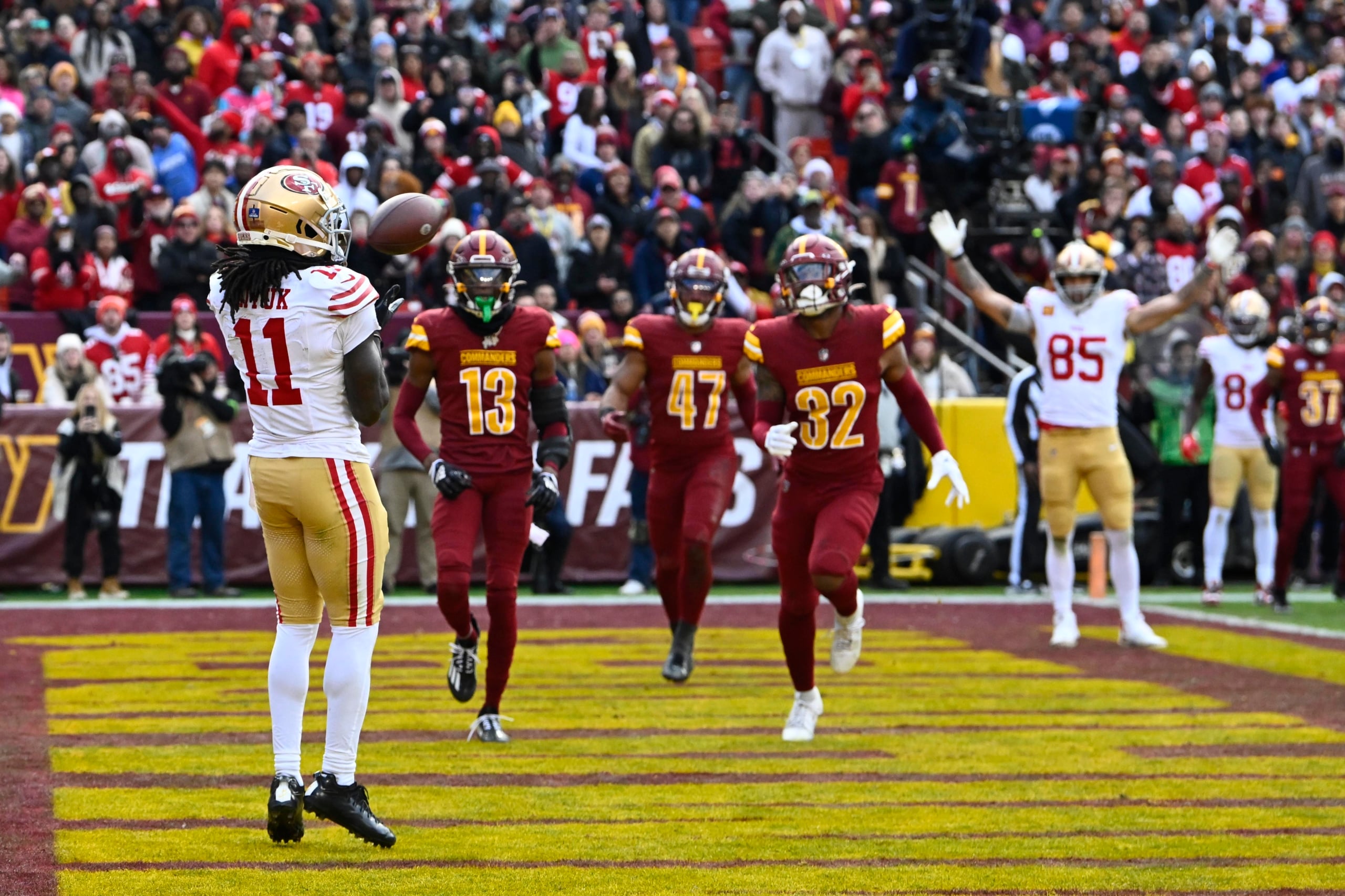 Brandon Aiyuk against Washington Commanders