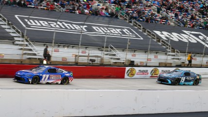 Bristol NASCAR finish a chess match between Denny Hamlin, Martin Truex Jr.