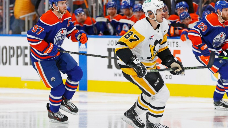 NHL: Pittsburgh Penguins at Edmonton Oilers