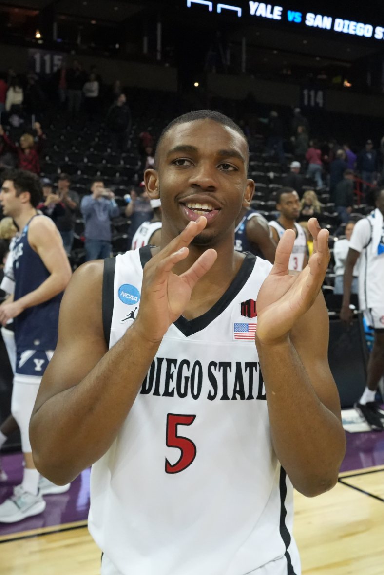 San Diego State guard Lamont Butler