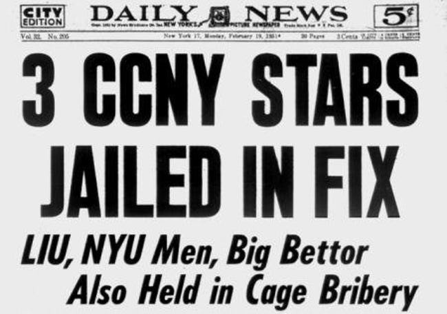 sports gambling scandal CCNY 1951