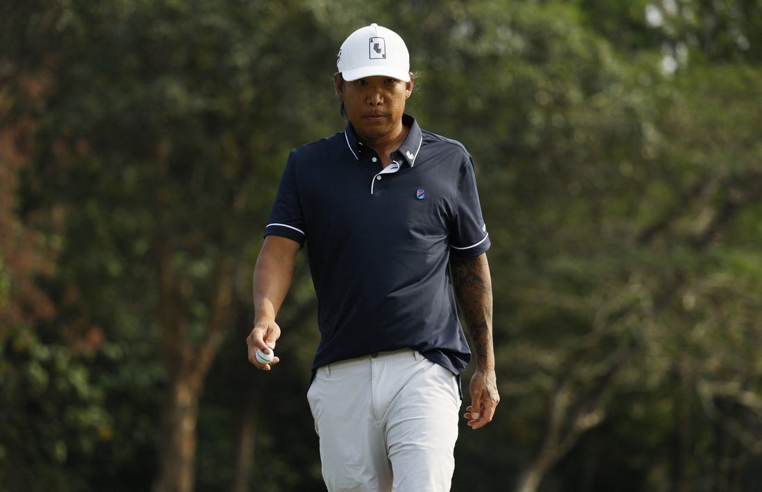 [US, Mexico & Canada customers only] March 8, 2024; Hong Kong; Anthony Kim during the first round of LIV Golf Hong Kong golf tournament at Hong Kong Golf Club. Mandatory Credit: Tyrone Siu/Reuters via USA TODAY Sports