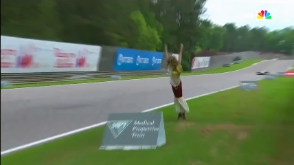 Mannequin falls on track during IndyCar race in Alabama