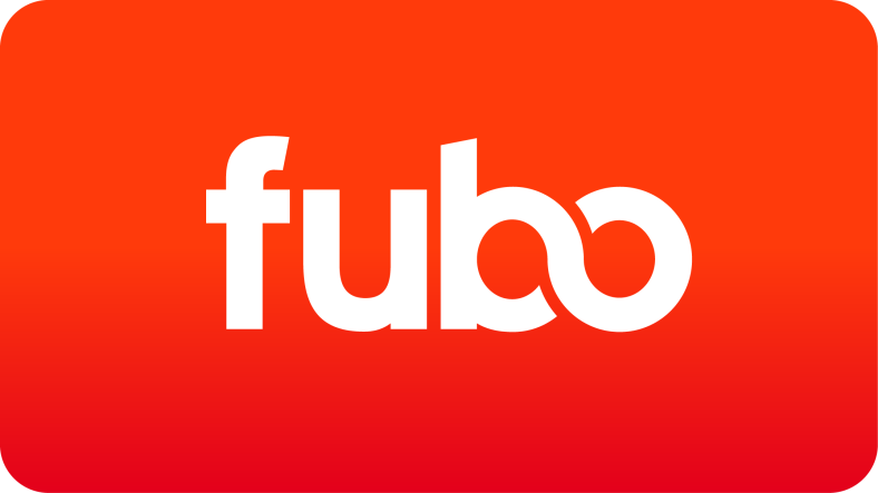 Fubo logo in orange and white