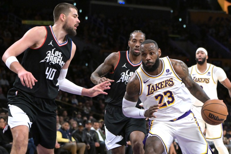 LeBron James against the Los Angeles Clippers