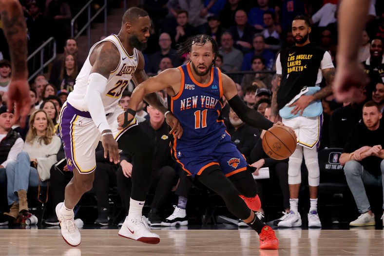 LeBron James against the New York Knicks
