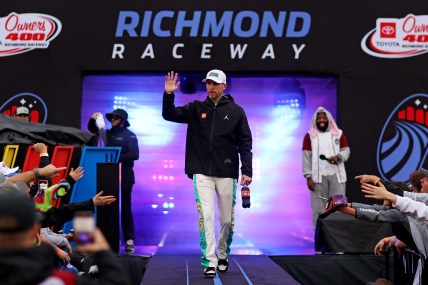 ‘I went a little early’ Denny Hamlin says of NASCAR Richmond restart but …