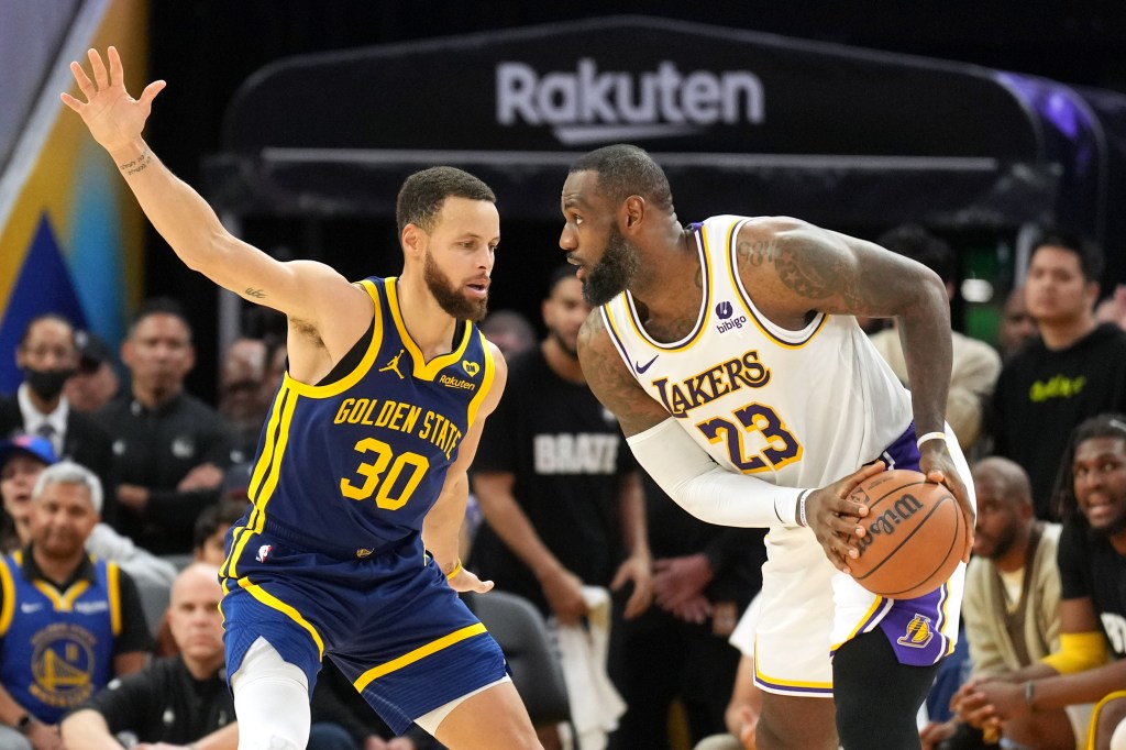 Los Angeles Lakers LeBron James, Golden State Warriors Stephen Curry