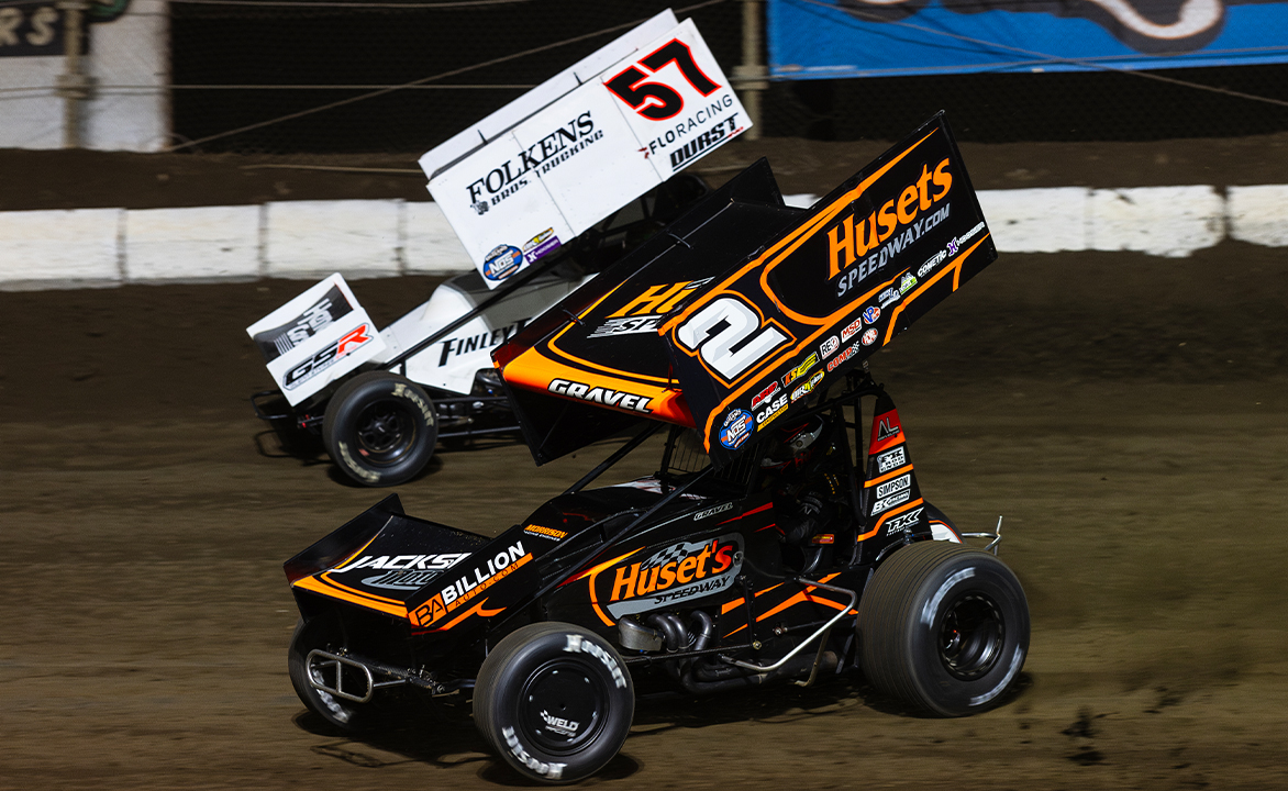 David Gravel beats Kyle Larson in World of Outlaws race of the year