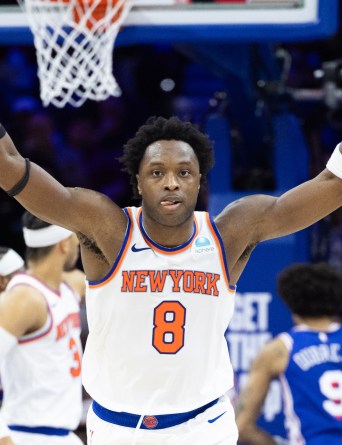 NBA: Playoffs-New York Knicks at Philadelphia 76ers