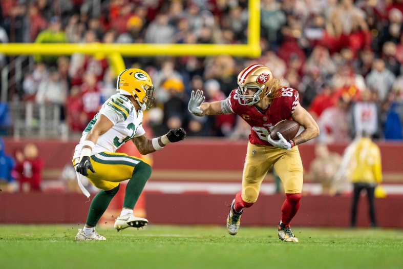 San Francisco 49ers George Kittle against Green Bay Packers