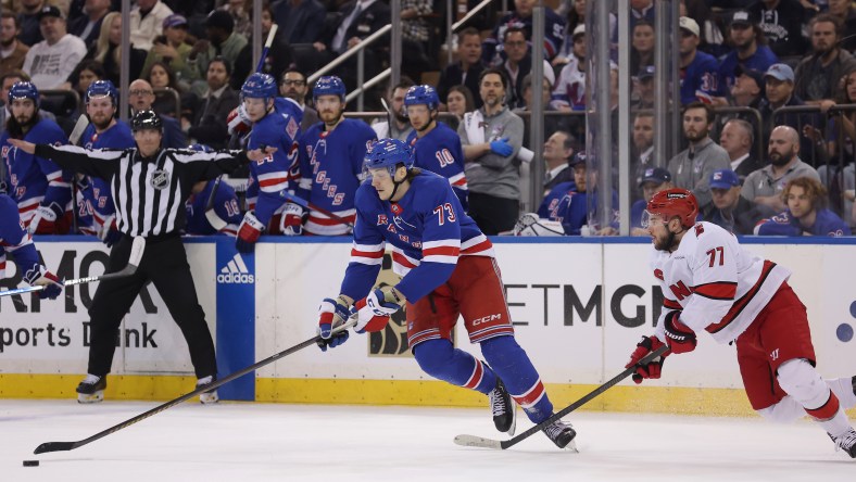 NHL: Stanley Cup Playoffs-Carolina Hurricanes at New York Rangers