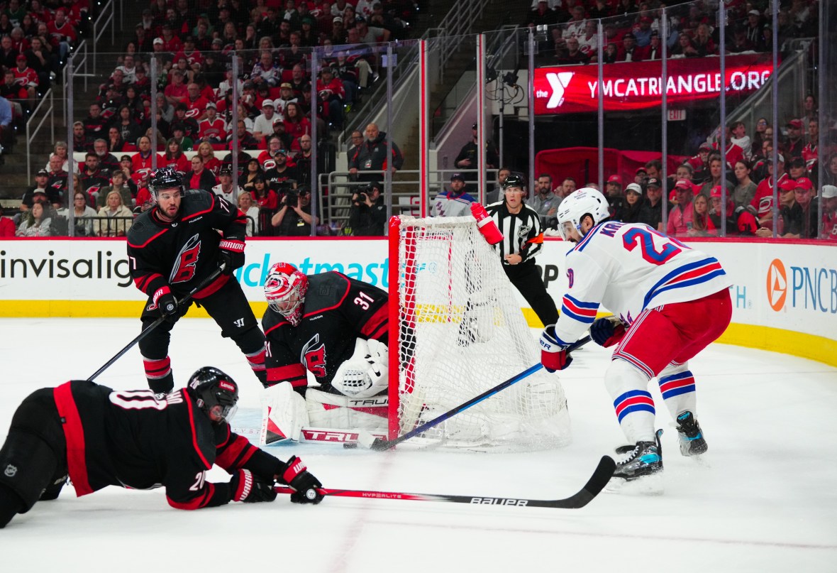 NHL: Stanley Cup Playoffs-New York Rangers at Carolina Hurricanes