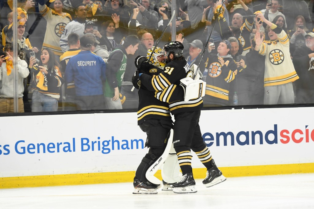 NHL: Stanley Cup Playoffs-Toronto Maple Leafs at Boston Bruins