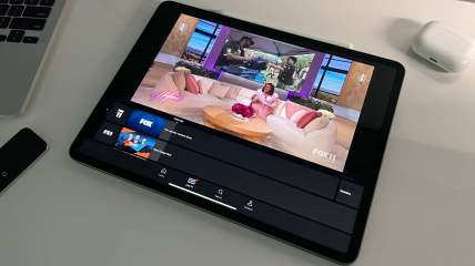 Fox network on an iPad sitting on a desk