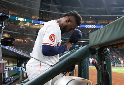 Houston Astros pitcher Cristian Javier