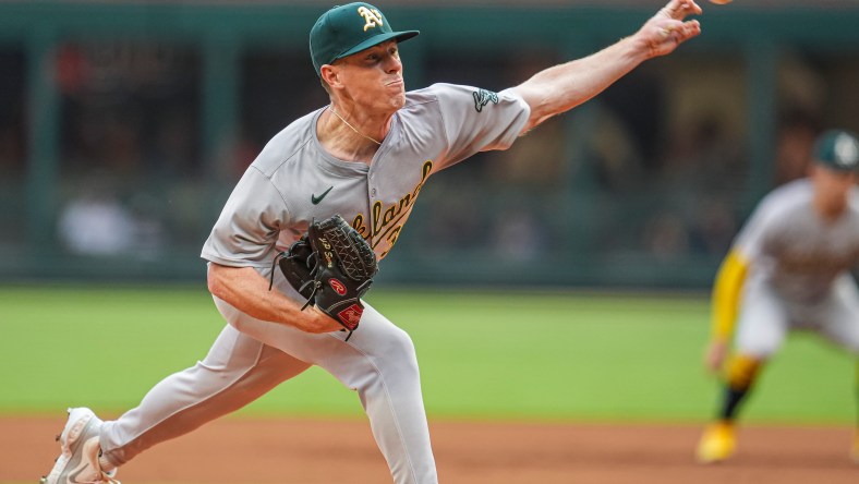 Oakland Athletics pitcher JP Sears