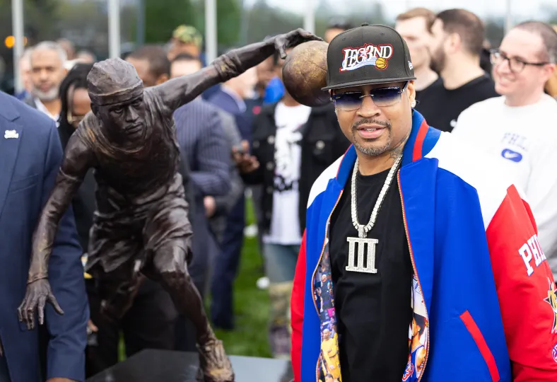 NBA: Philadelphia 76ers-Iverson Statue Ceremony