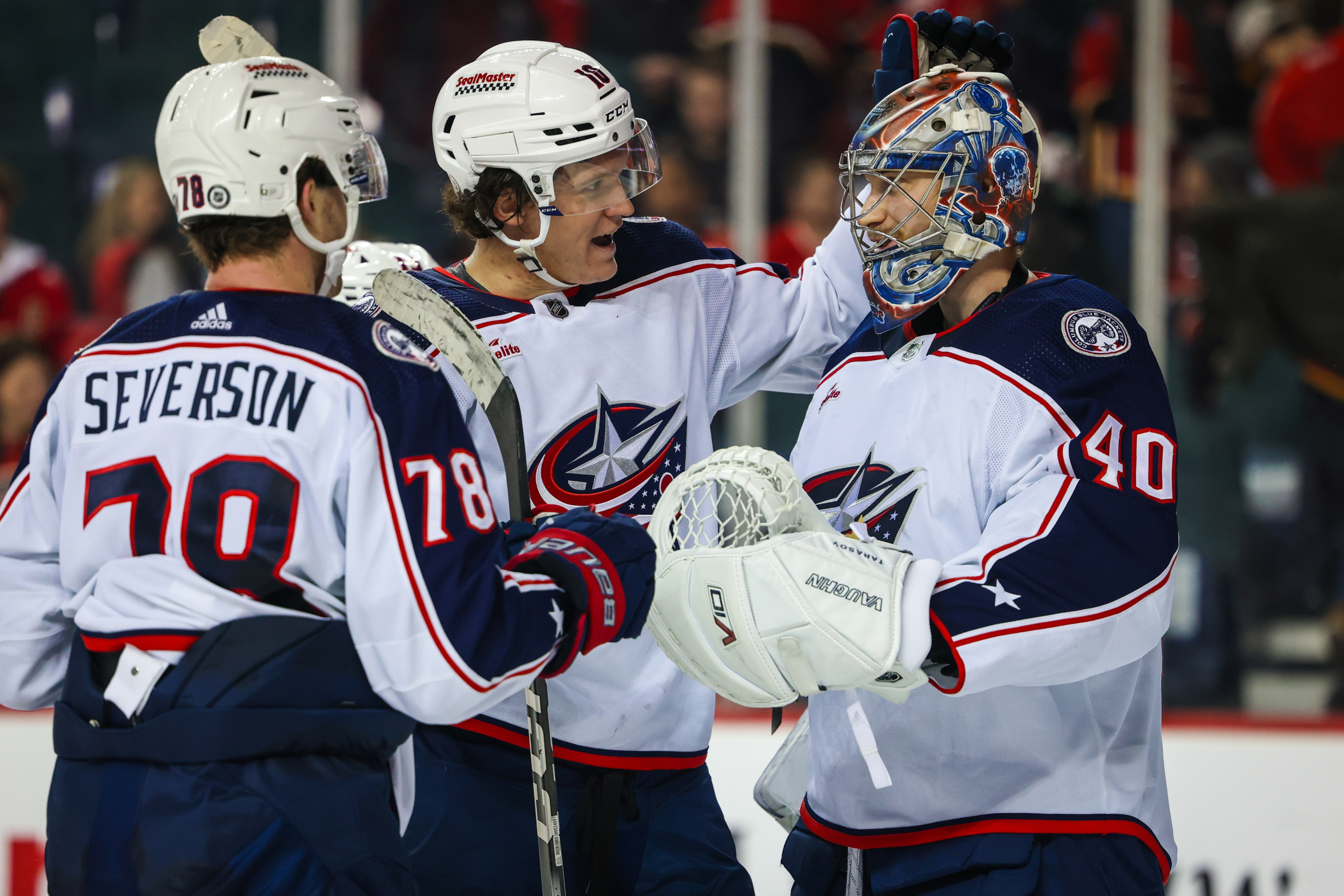 NHL: Columbus Blue Jackets at Calgary Flames