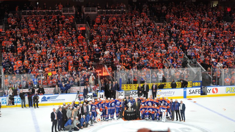 NHL: Stanley Cup Playoffs-Dallas Stars at Edmonton Oilers