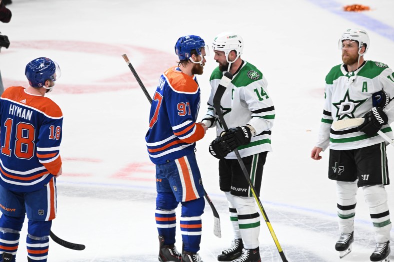 NHL: Stanley Cup Playoffs-Dallas Stars at Edmonton Oilers