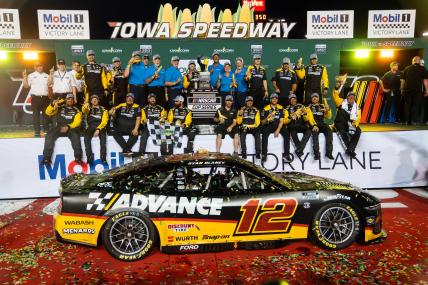 Ryan Blaney scores first NASCAR Cup win of season at Iowa