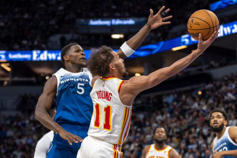 Trae Young against the Minnesota Timberwolves