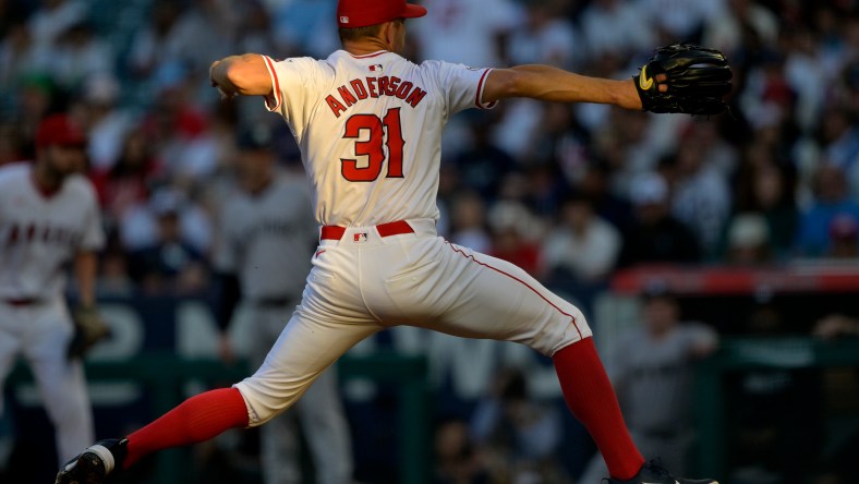 Los Angeles Angels pitcher Tyler Anderson