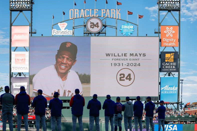 MLB players Willie Mays