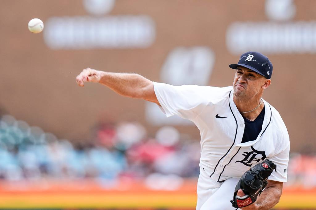 Detroit Tigers pitcher Jack Flaherty