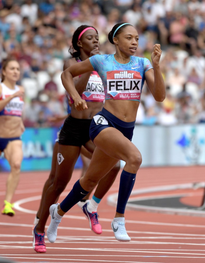 Top 10 victories US olympic history Allyson Felix