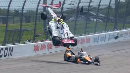 Sting Ray Robb hospitalized after last lap IndyCar crash at Iowa