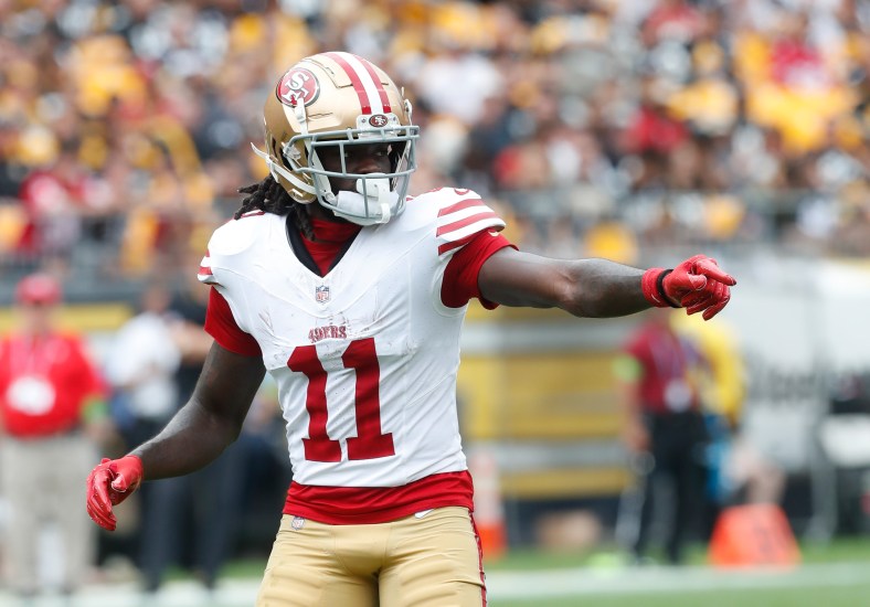 Brandon Aiyuk against the Pittsburgh Steelers