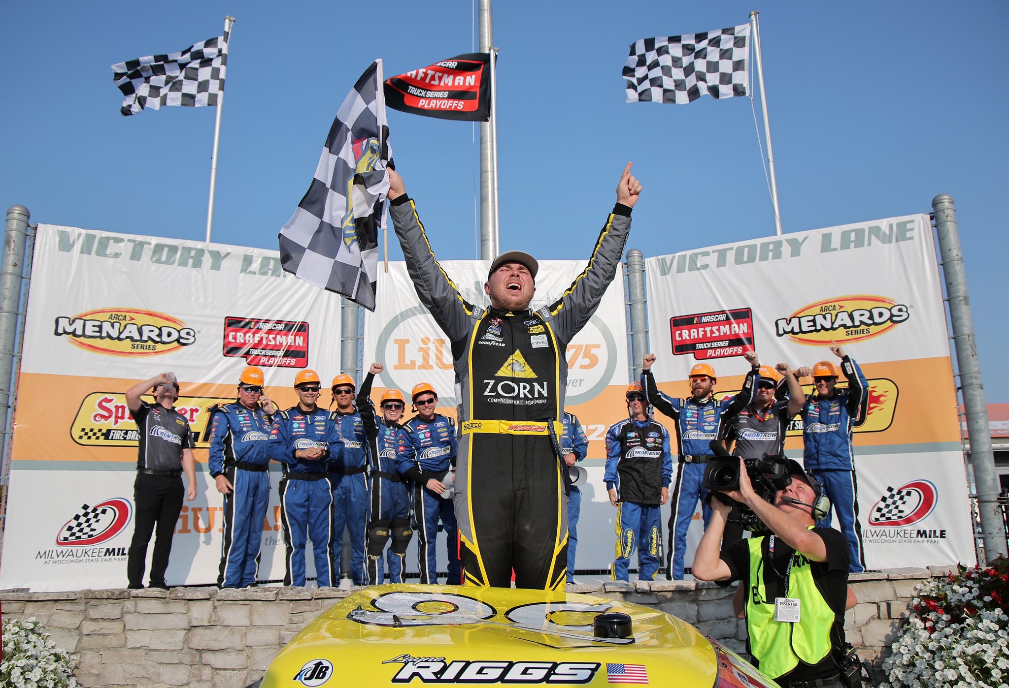 Layne Riggs beats Truck Series championship favorites and wins playoff opening game