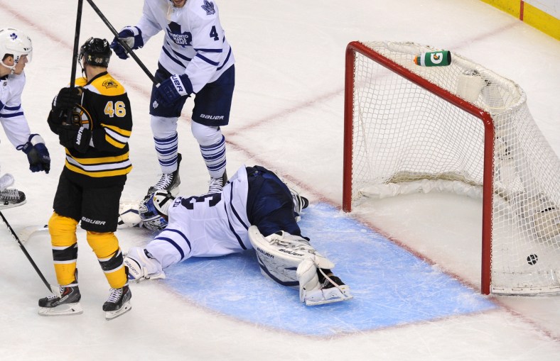 NHL: Stanley Cup Playoffs-Toronto Maple Leafs at Boston Bruins