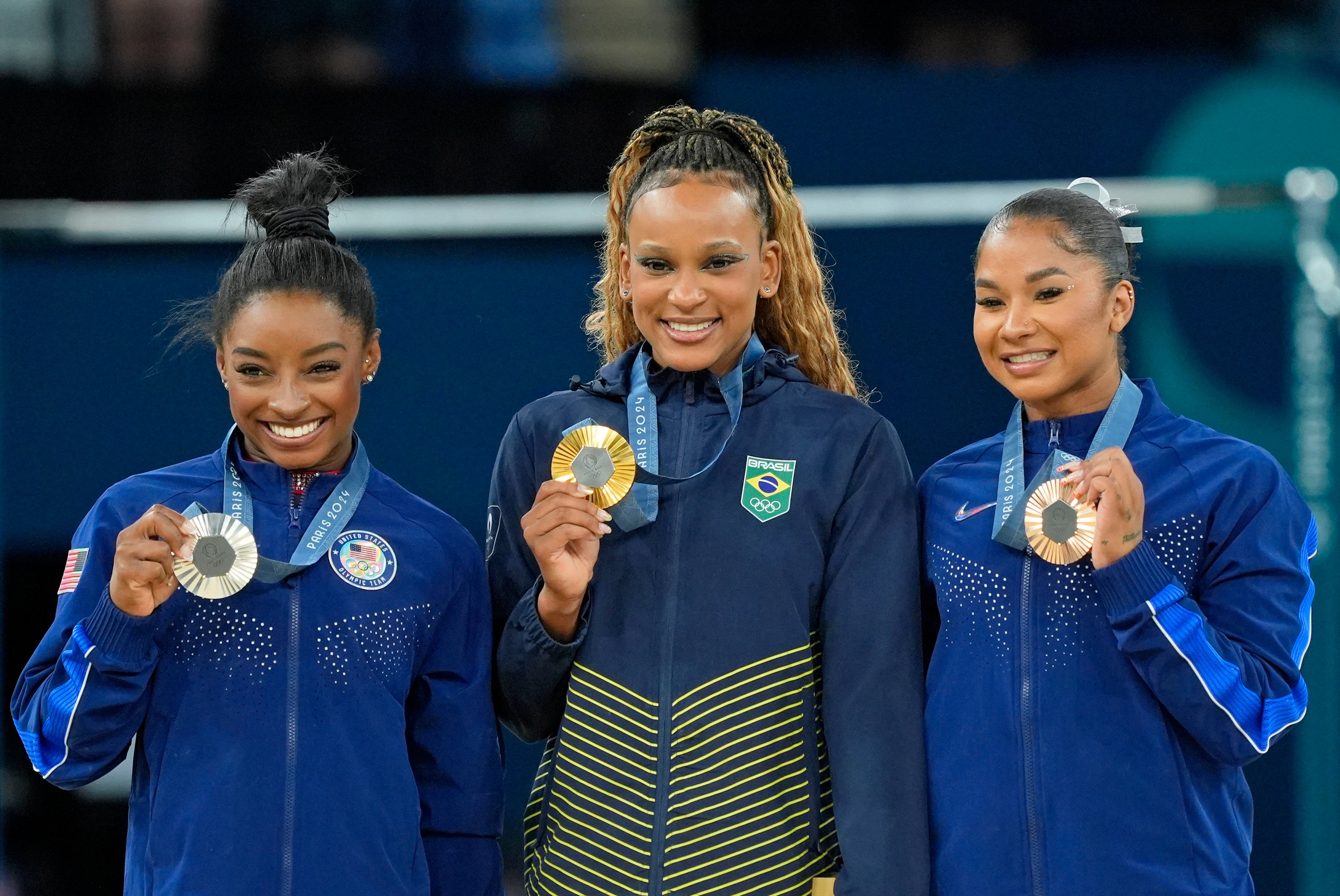 Rebeca Andrade, Simone Biles, Jordan Chiles
