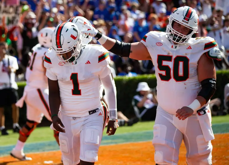 Week 2 college football rankings, Miami Hurricanes