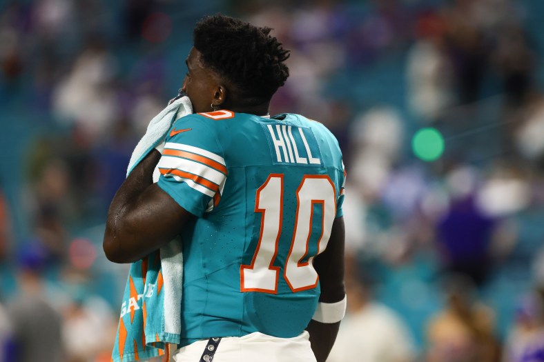 Miami Dolphins' Tyreek Hill against the Buffalo Bills