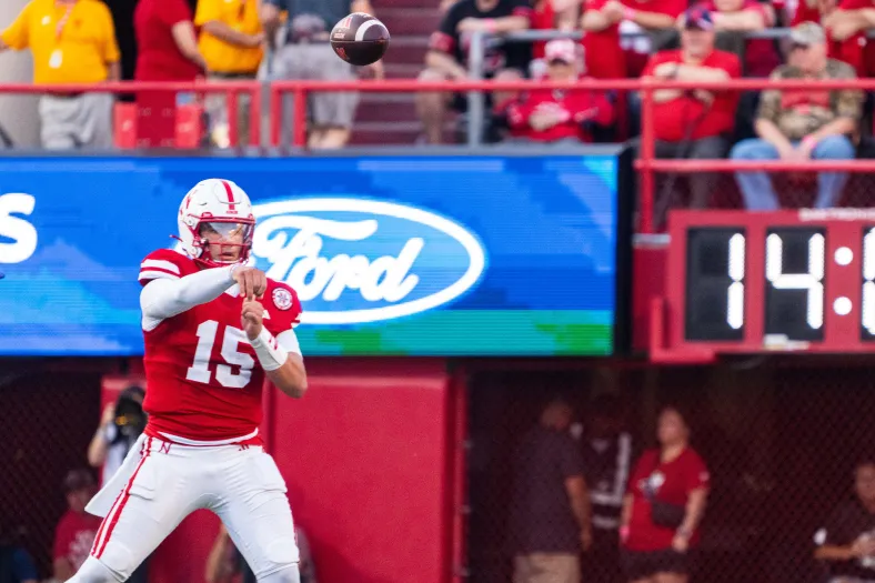 Week 4 college football rankings, Nebraska Cornuskers