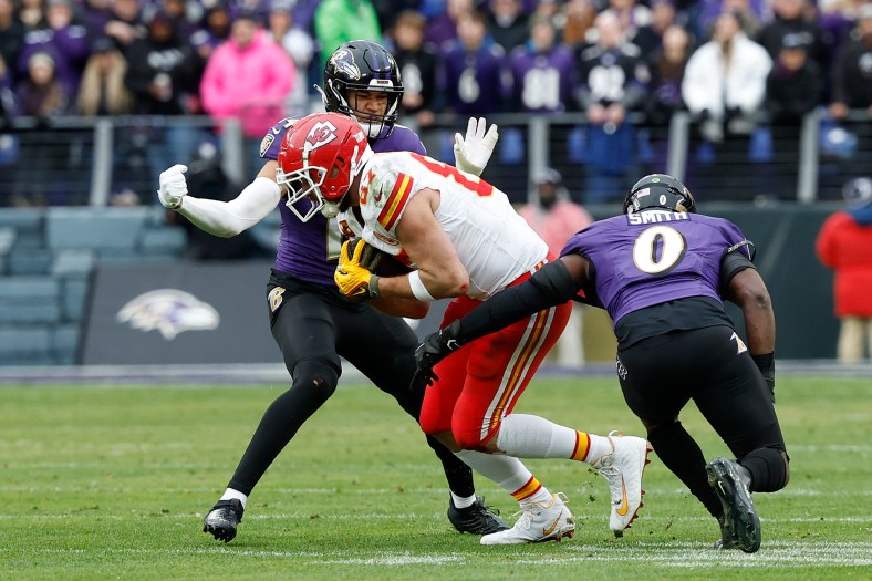 Travis Kelce, Kansas City Chiefs, Baltimore Ravens