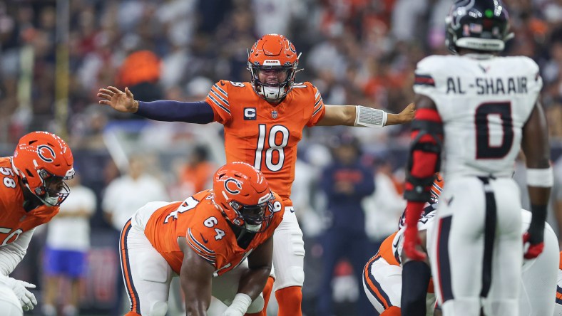 Chicago Bears' Caleb Williams against the Houston Texans