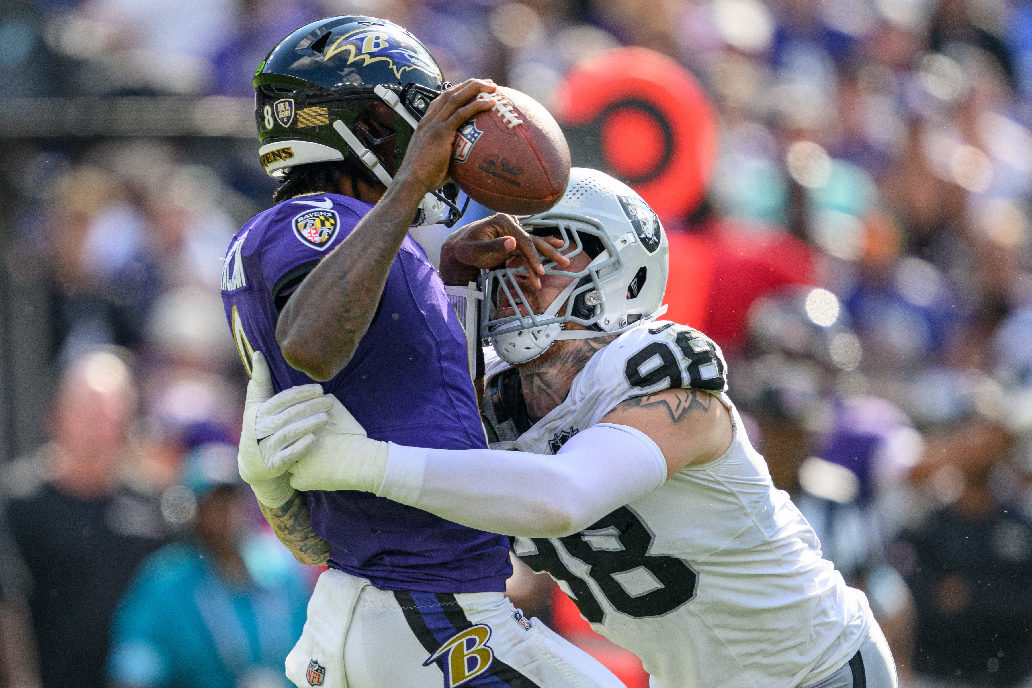 Las Vegas Raiders comeback Baltimore Ravens