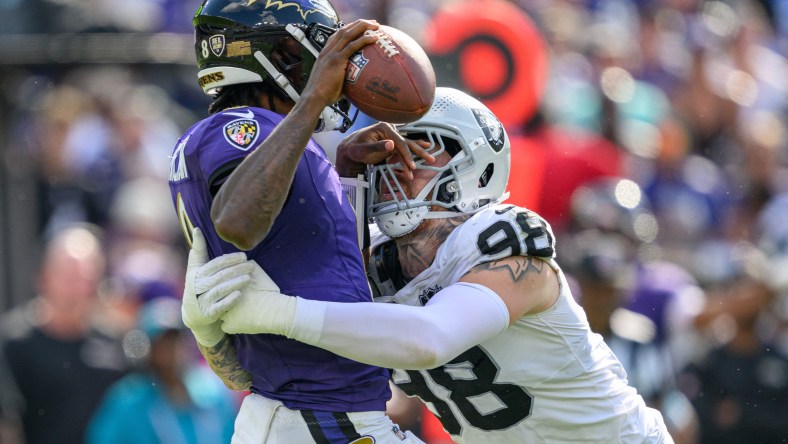 Las Vegas Raiders comeback Baltimore Ravens