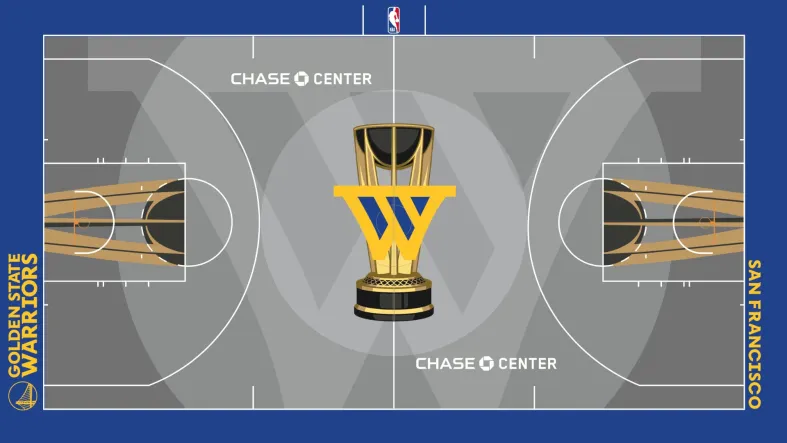 Golden State Warriors Emirates Cup court