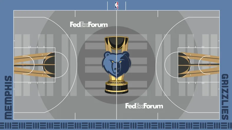 Memphis Grizzlies Emirates Cup court