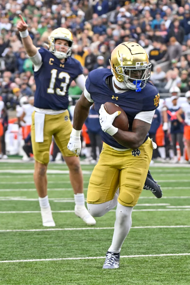 NCAA Football: Virginia at Notre Dame